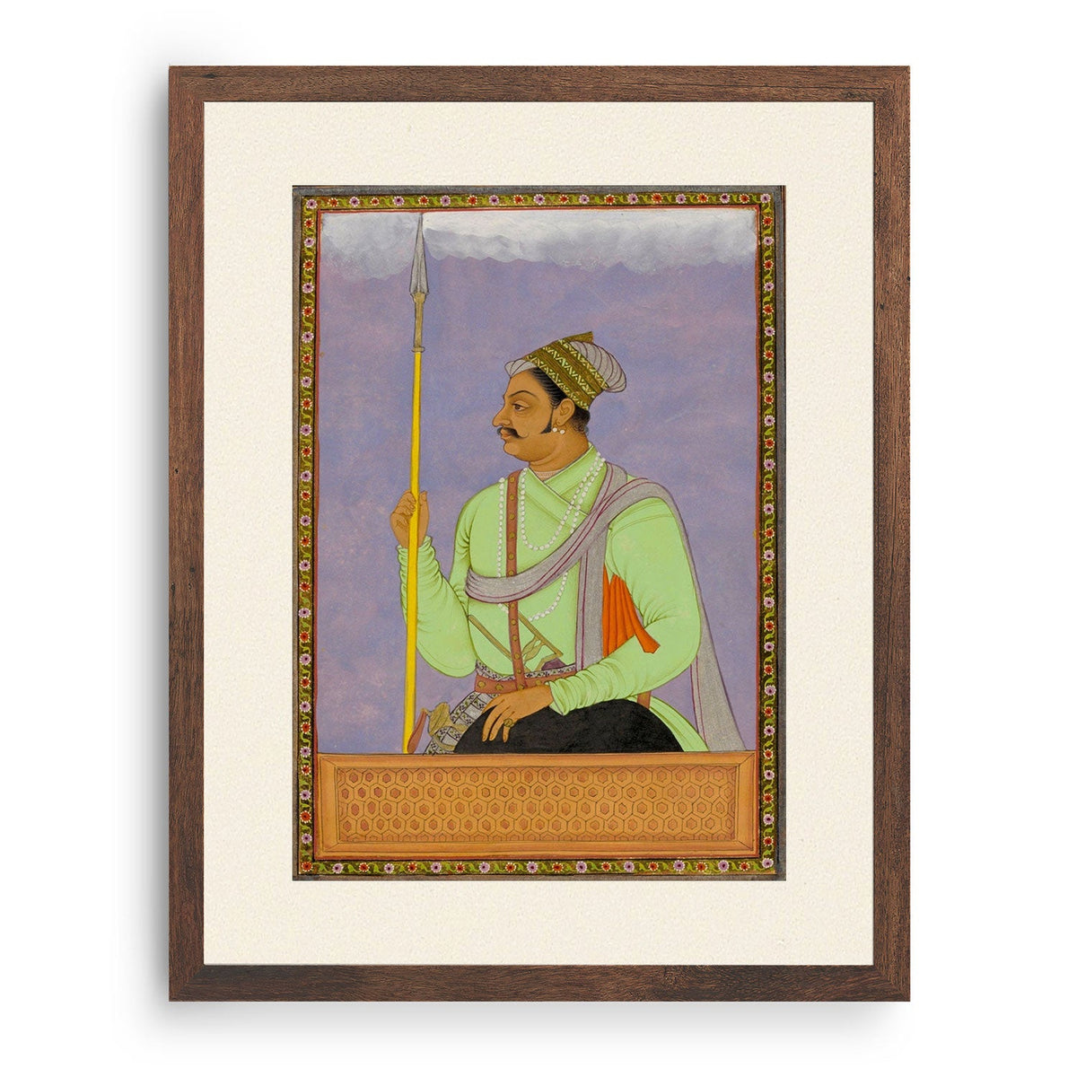 Sing Raja Portrait of Raja Man Sing Rajput: Buy Classical Indian Miniature ...
