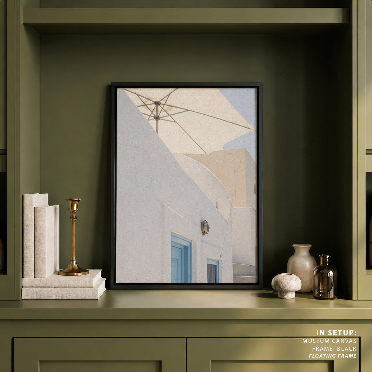 sunshade and blue doors Photography, Photo Print