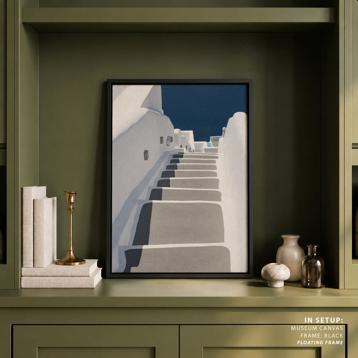 steps to pool and sea Photography, Photo Print