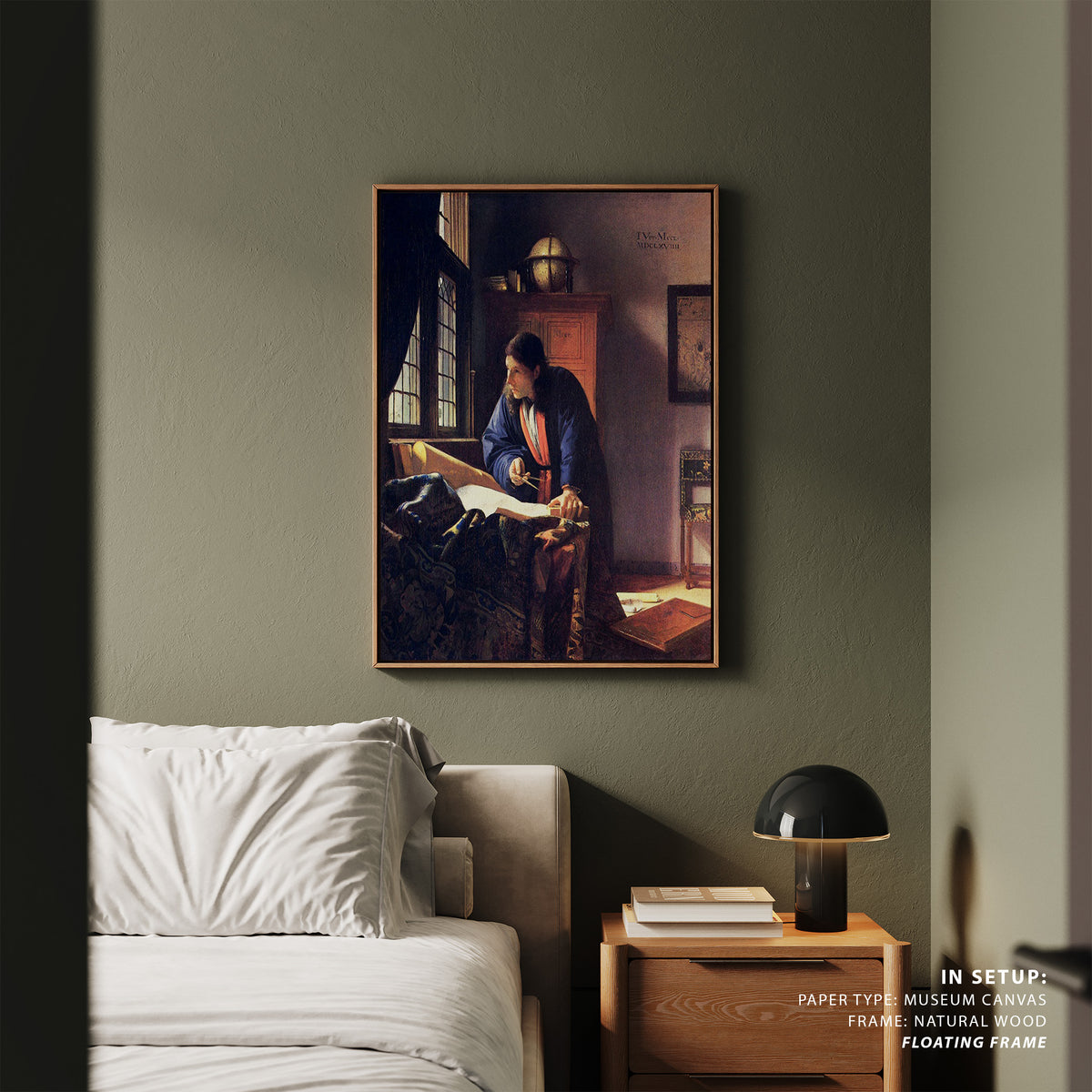 The Geographer, Johannes Vermeer Painting