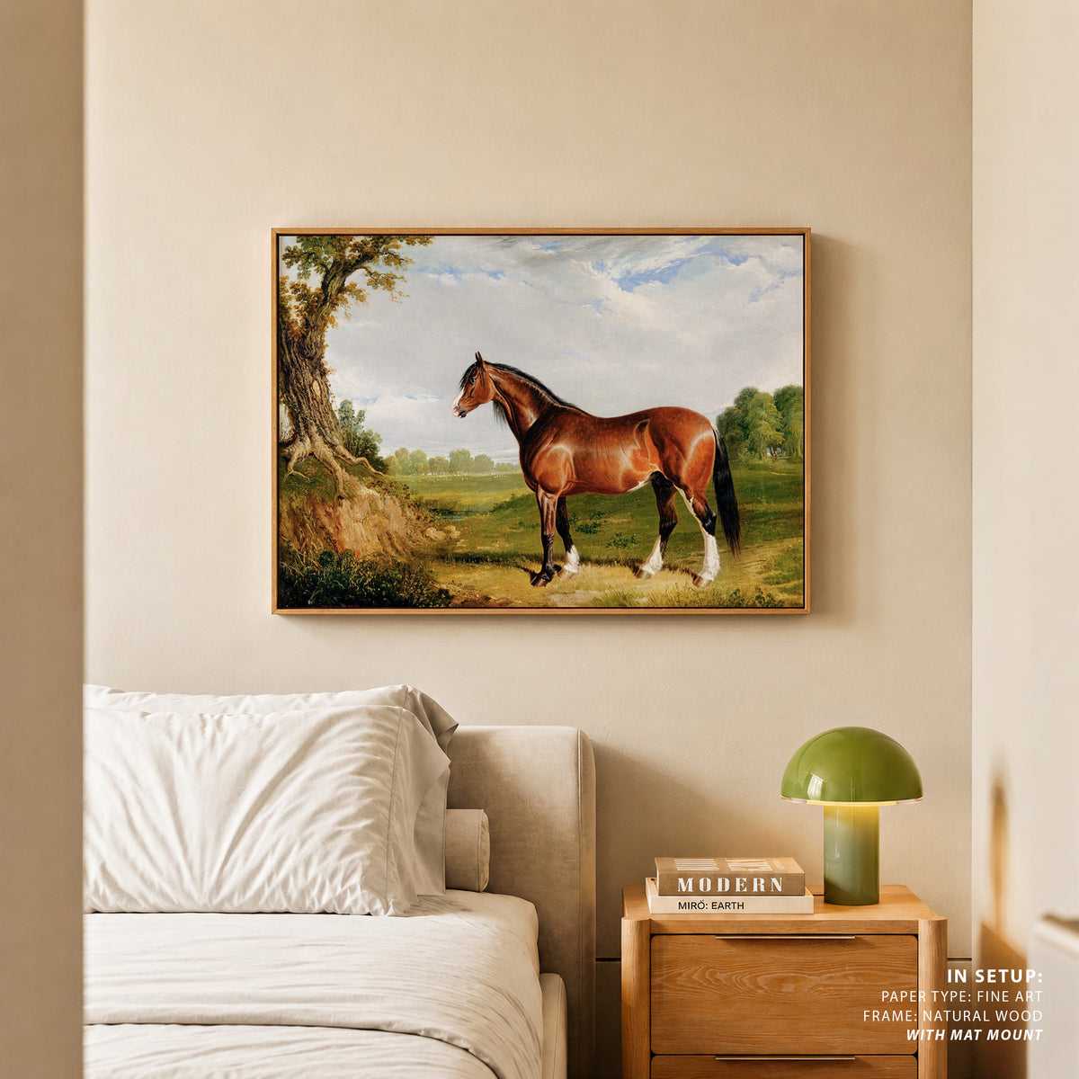 A Clydesdale Stallion by John Herring, Animal Painting