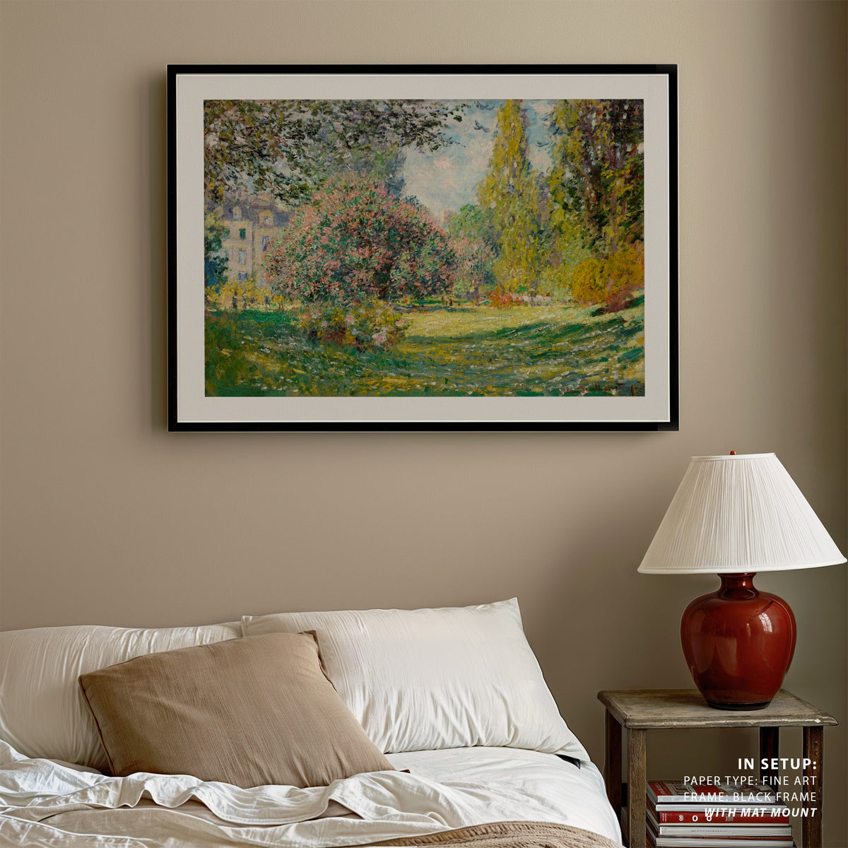 Landscape The Parc Monceau, Claude Monet Art Painting