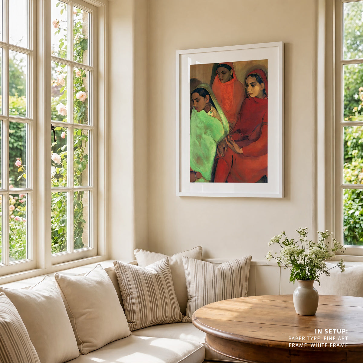Group of Three Girls, Amrita Sher Gil Paintings