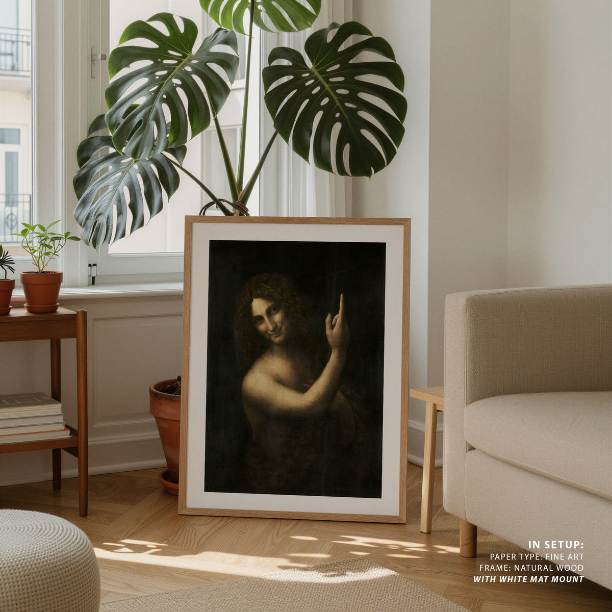 Saint John the Baptist, Leonardo da Vinci Painting