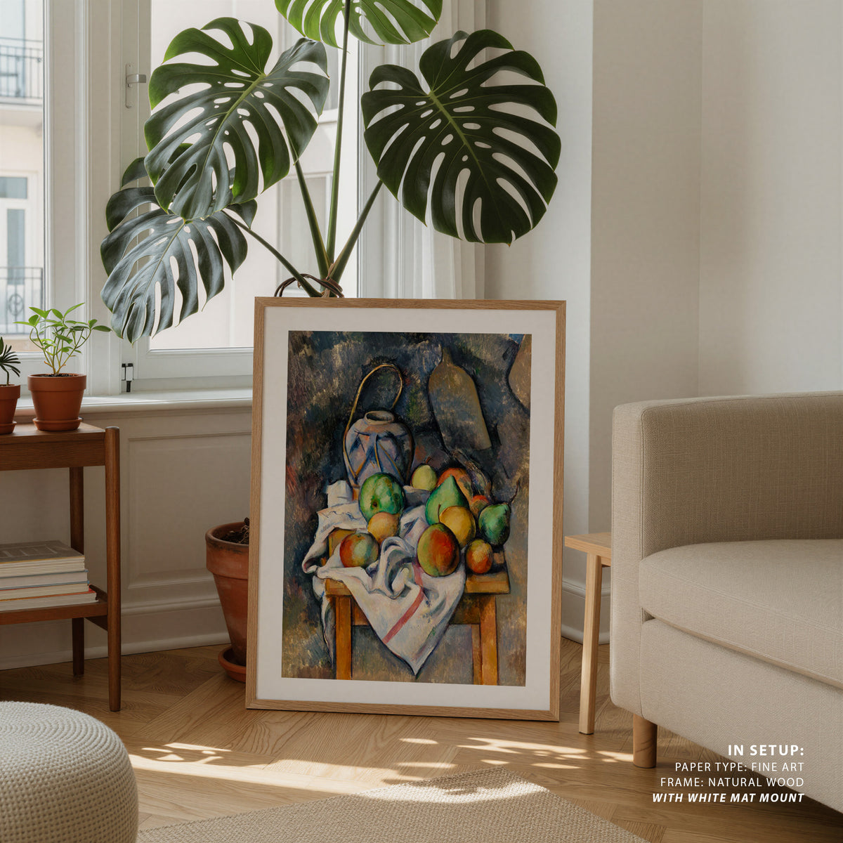 Ginger Jar, Paul Cezanne Painting