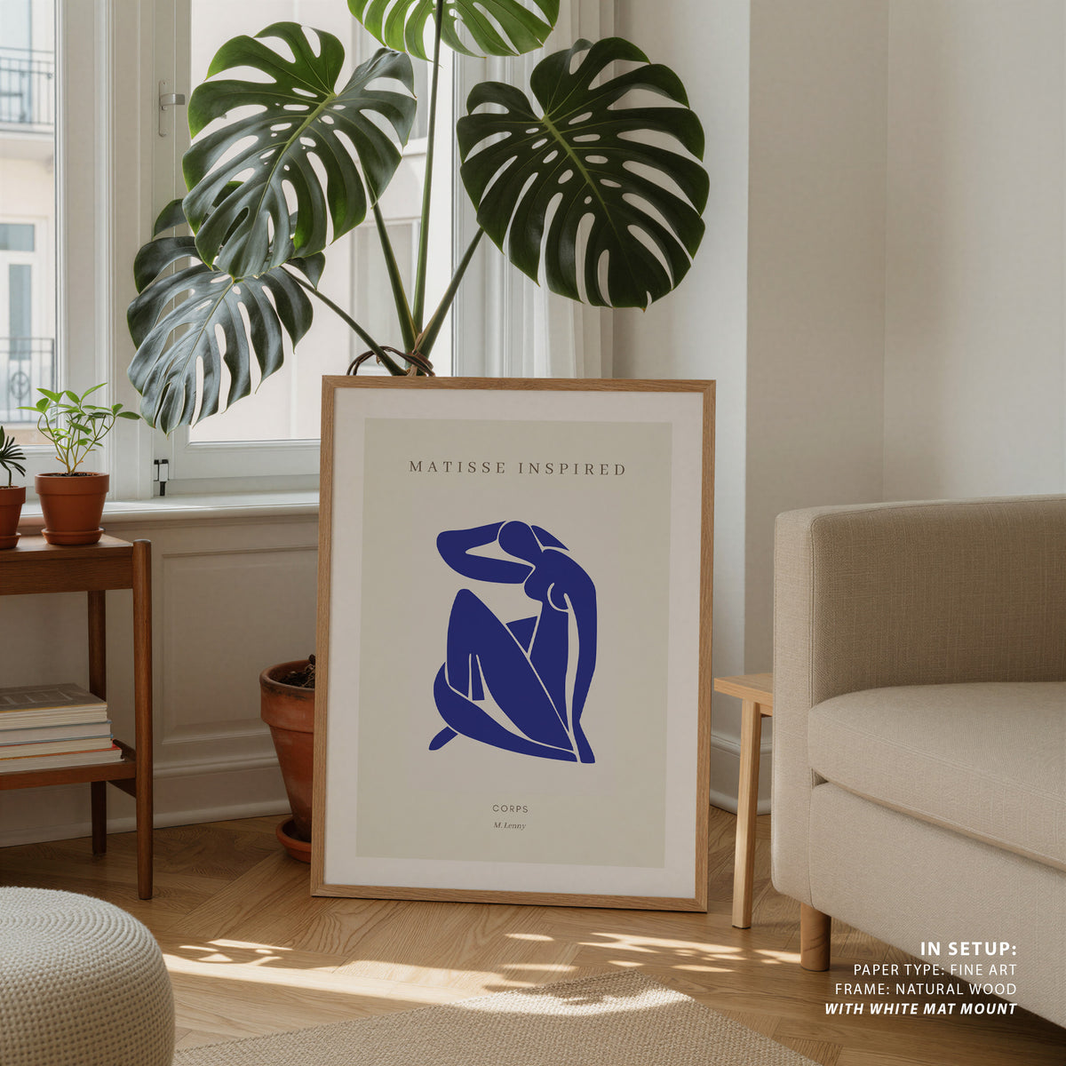 Henri Matisse Style I Corps Style, Minimalist Art Painting