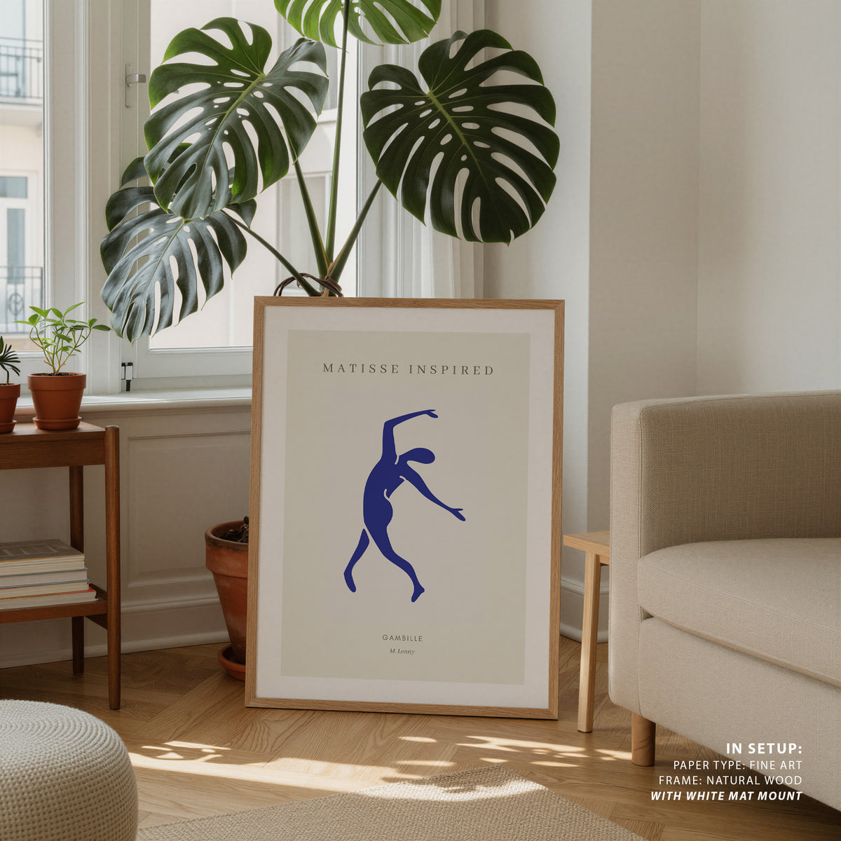 Henri Matisse Style I Gambille, Minimalist Art Painting