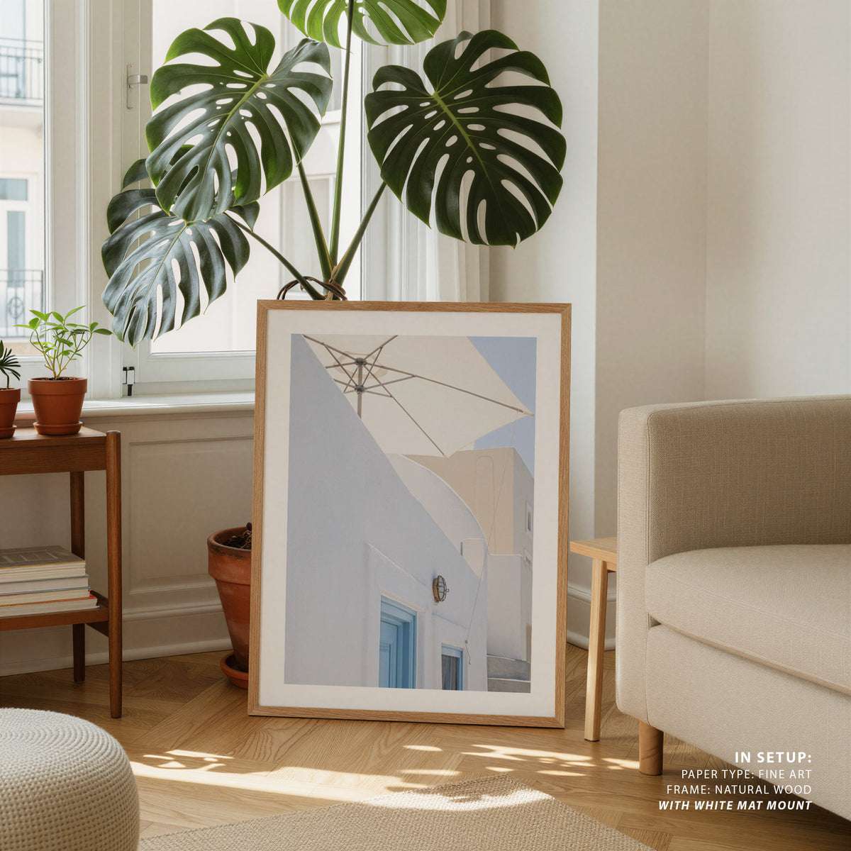 sunshade and blue doors Photography, Photo Print