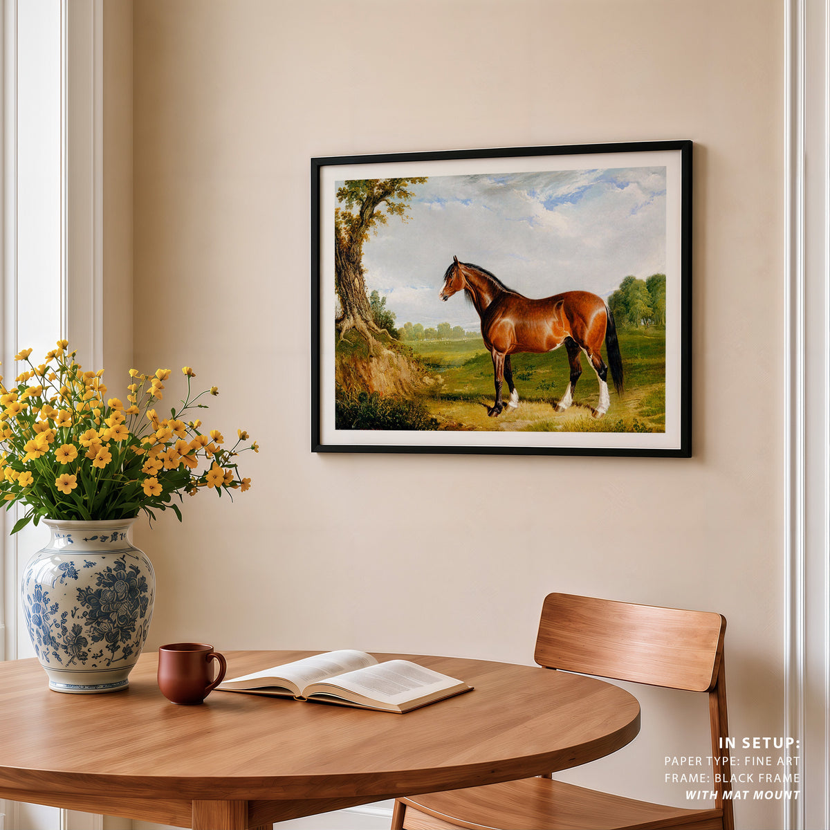 A Clydesdale Stallion by John Herring, Animal Painting