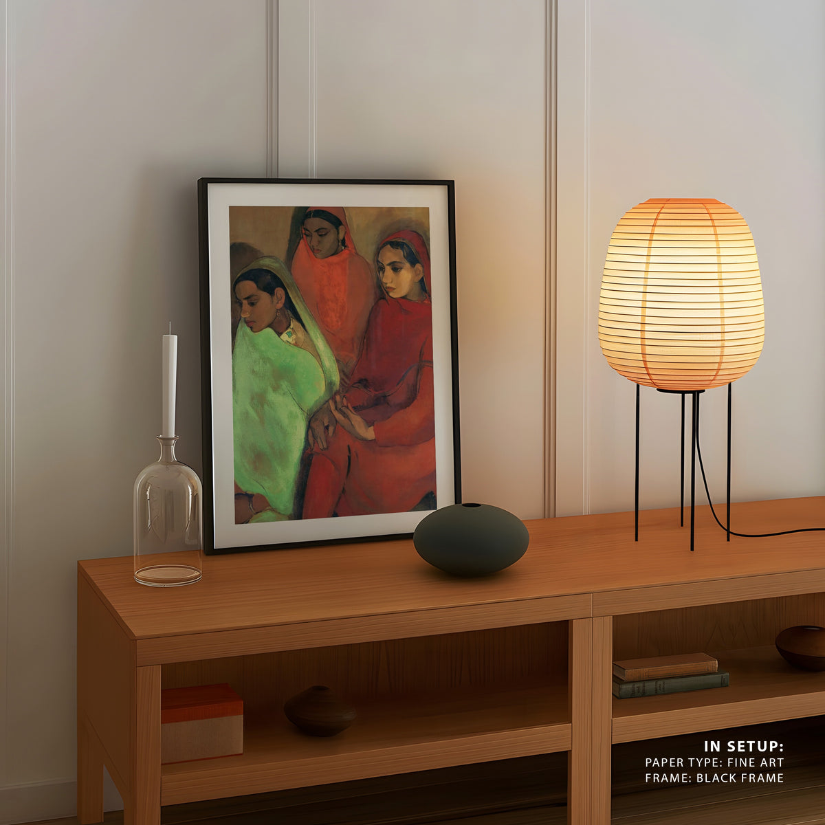 Group of Three Girls, Amrita Sher Gil Paintings