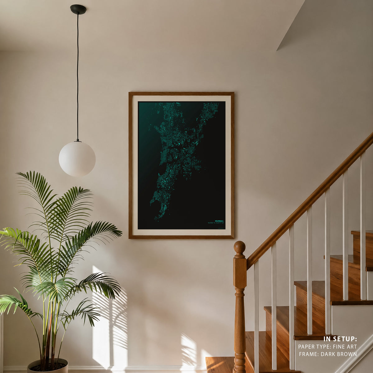 Mumbai Nolli Map, Wall Art Prints