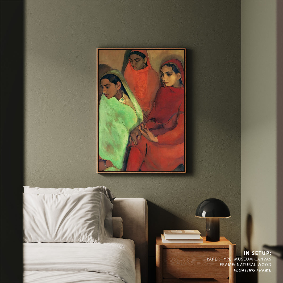 Group of Three Girls, Amrita Sher Gil Paintings