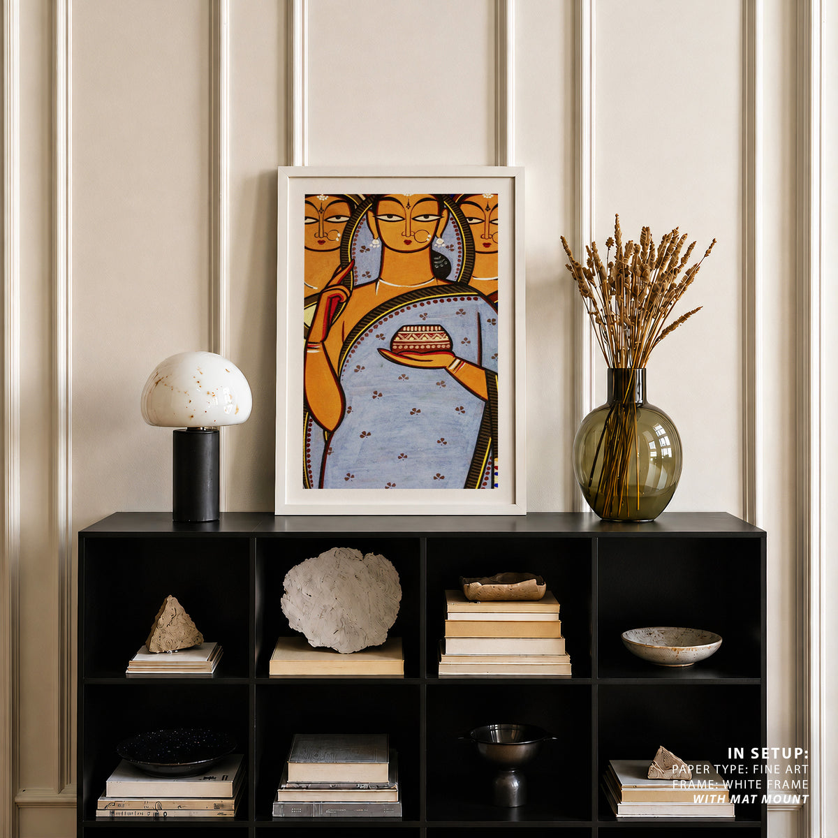 Bride and her Companions, Jamini Roy Paintings