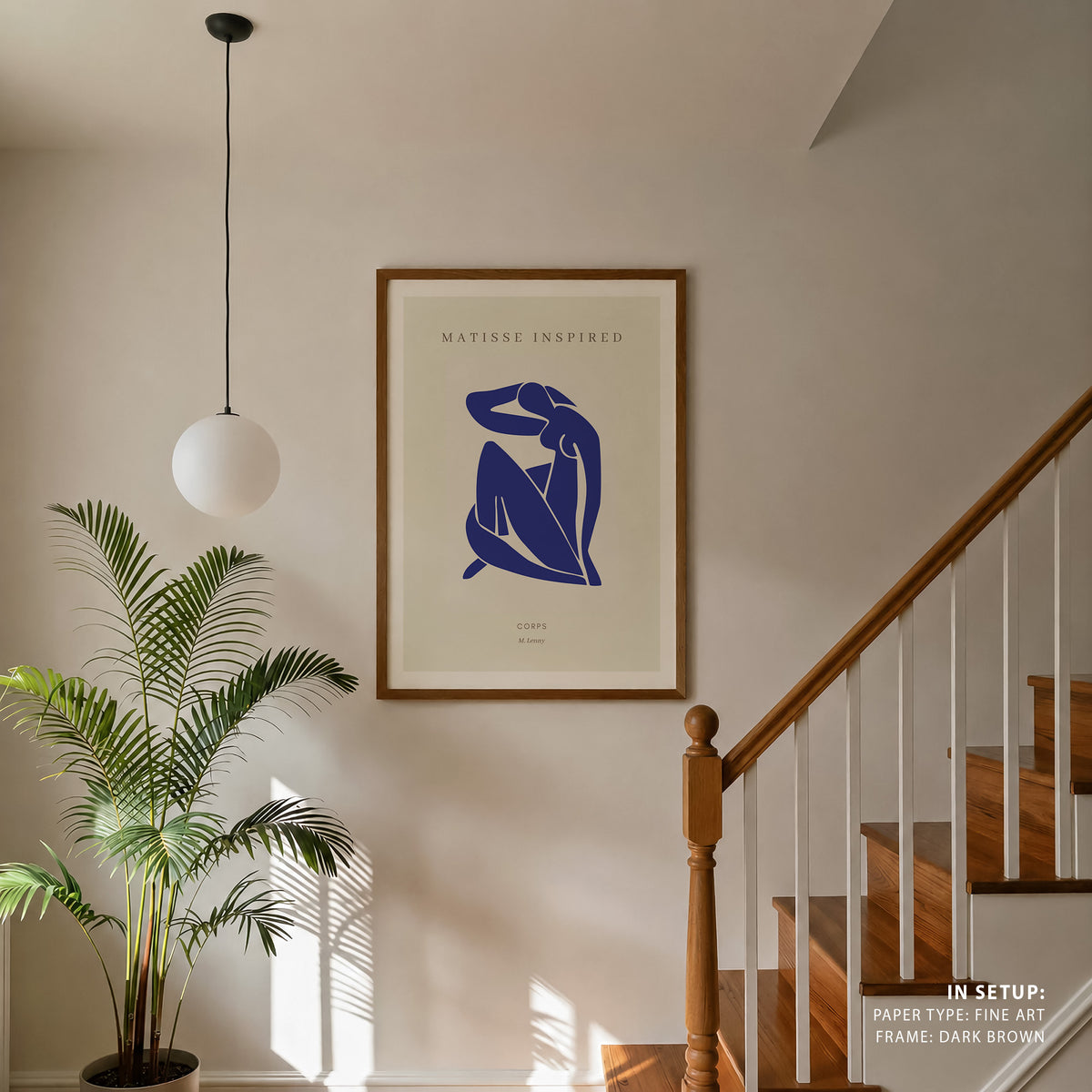 Henri Matisse Style I Corps Style, Minimalist Art Painting