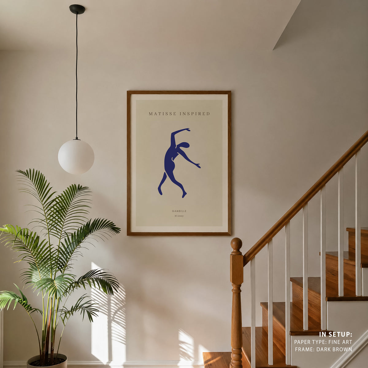 Henri Matisse Style I Gambille, Minimalist Art Painting