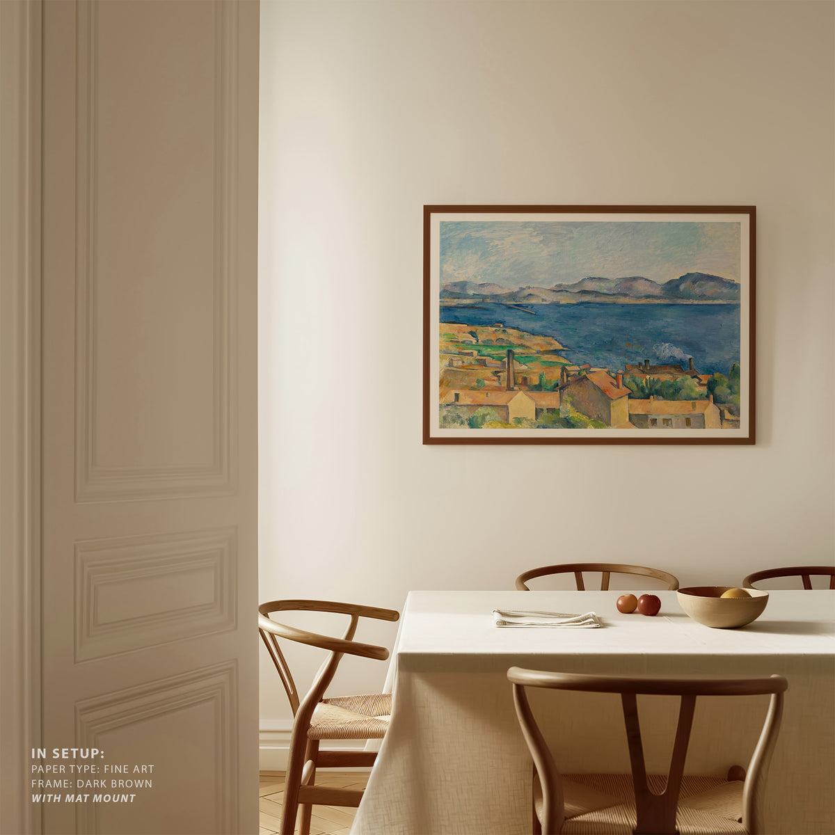 The Bay of Marseille, Paul Cezanne Painting