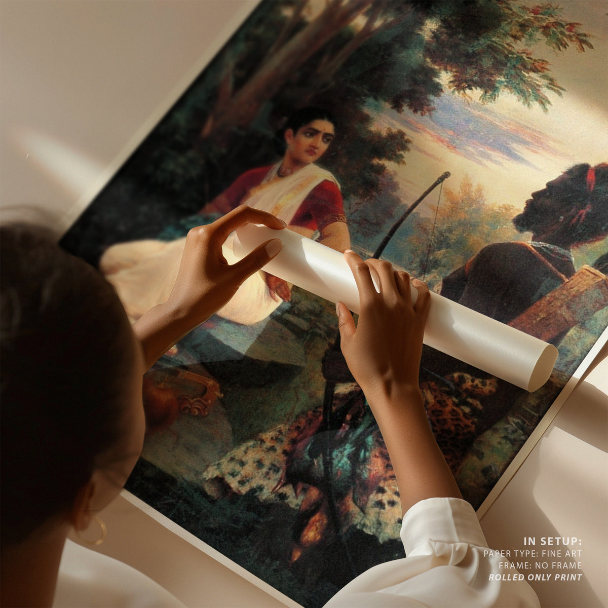 An Adaptation of the poem, Ravi Varma Painting