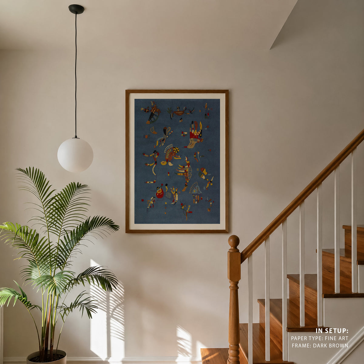 Abstract blue, Wassily Kandinsky Painting