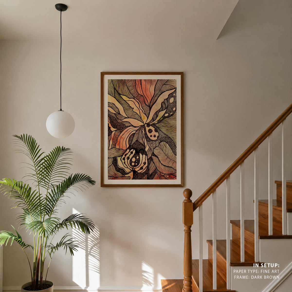 Tropical Fire, Wall Art, Modern Art, Abstract Art
