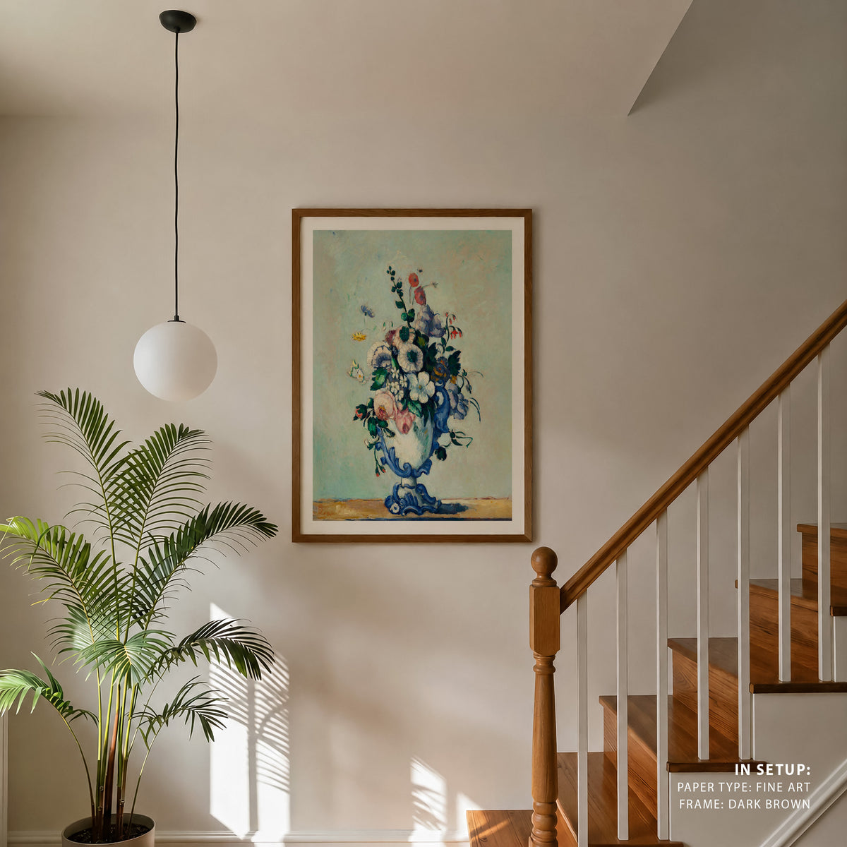 Rococo Vase, Paul Cezanne Painting