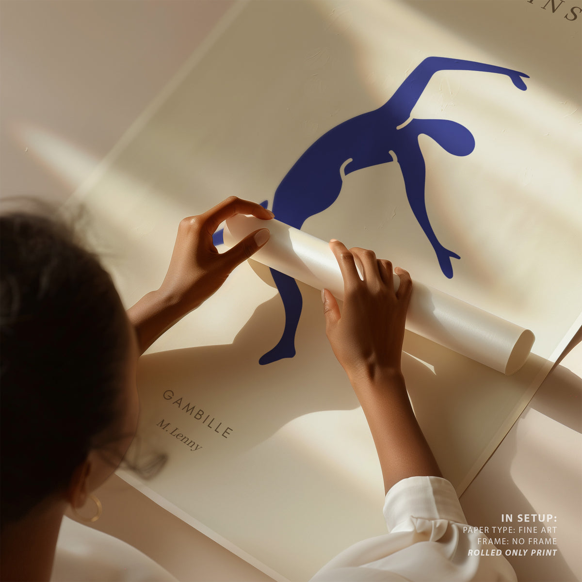 Henri Matisse Style I Gambille, Minimalist Art Painting
