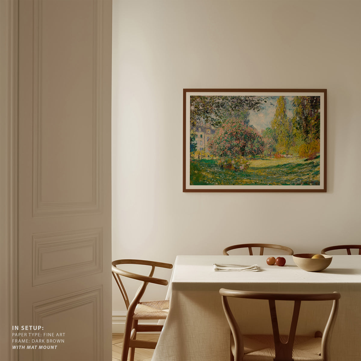 Landscape The Parc Monceau, Claude Monet Art Painting