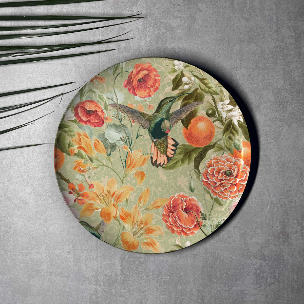 Botanic Bliss Wall Decor Plate, Set of 5, Art Plate Set