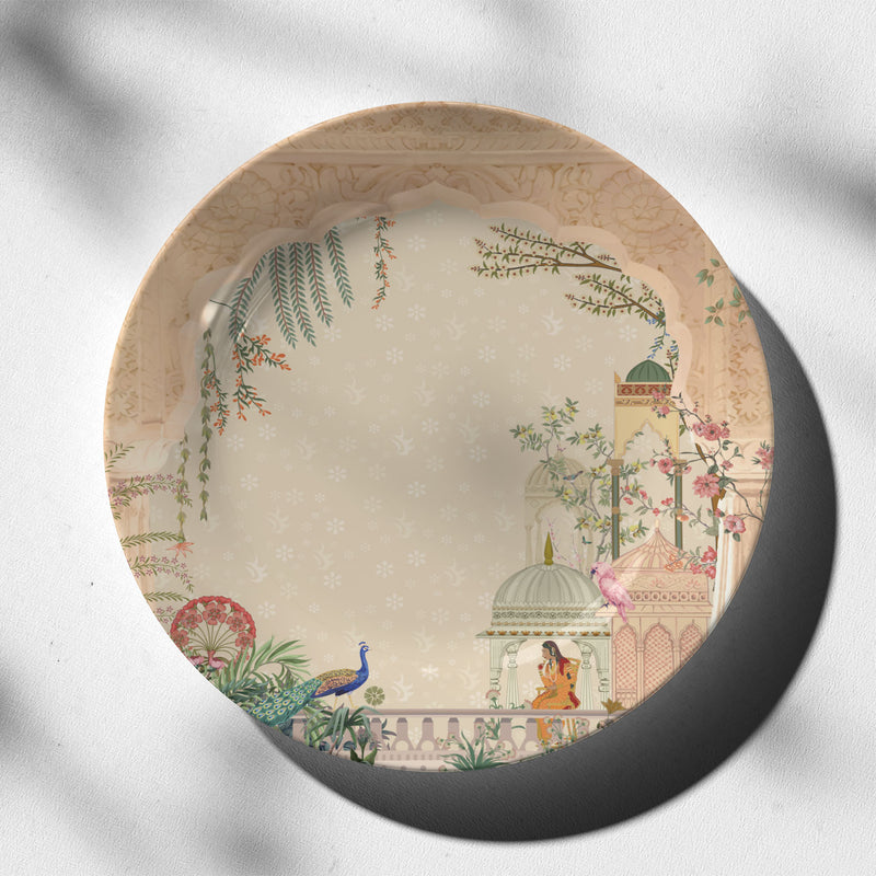 Lady Waiting for Love, decorative wall plate