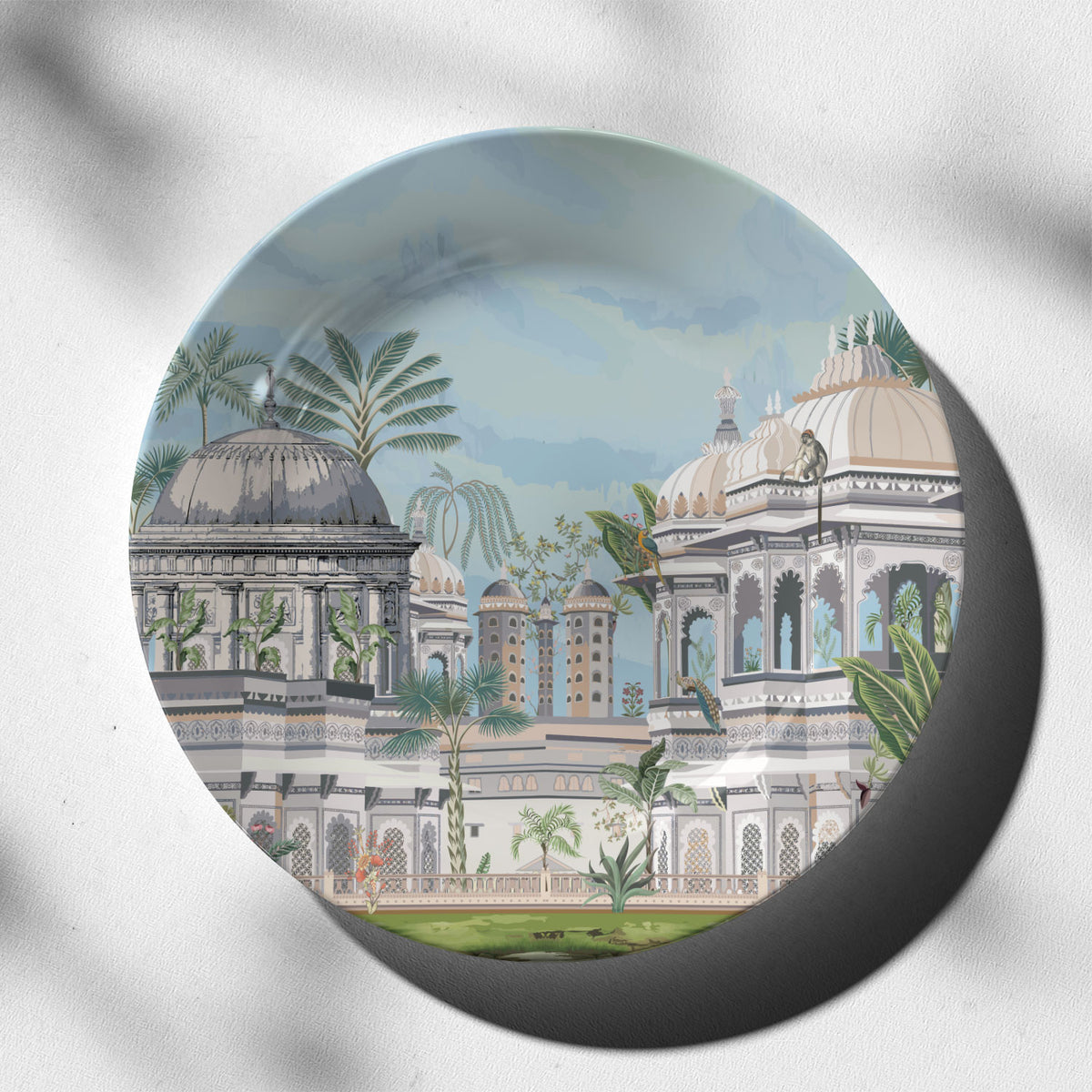 Garden of Regal Fort, decorative wall plate