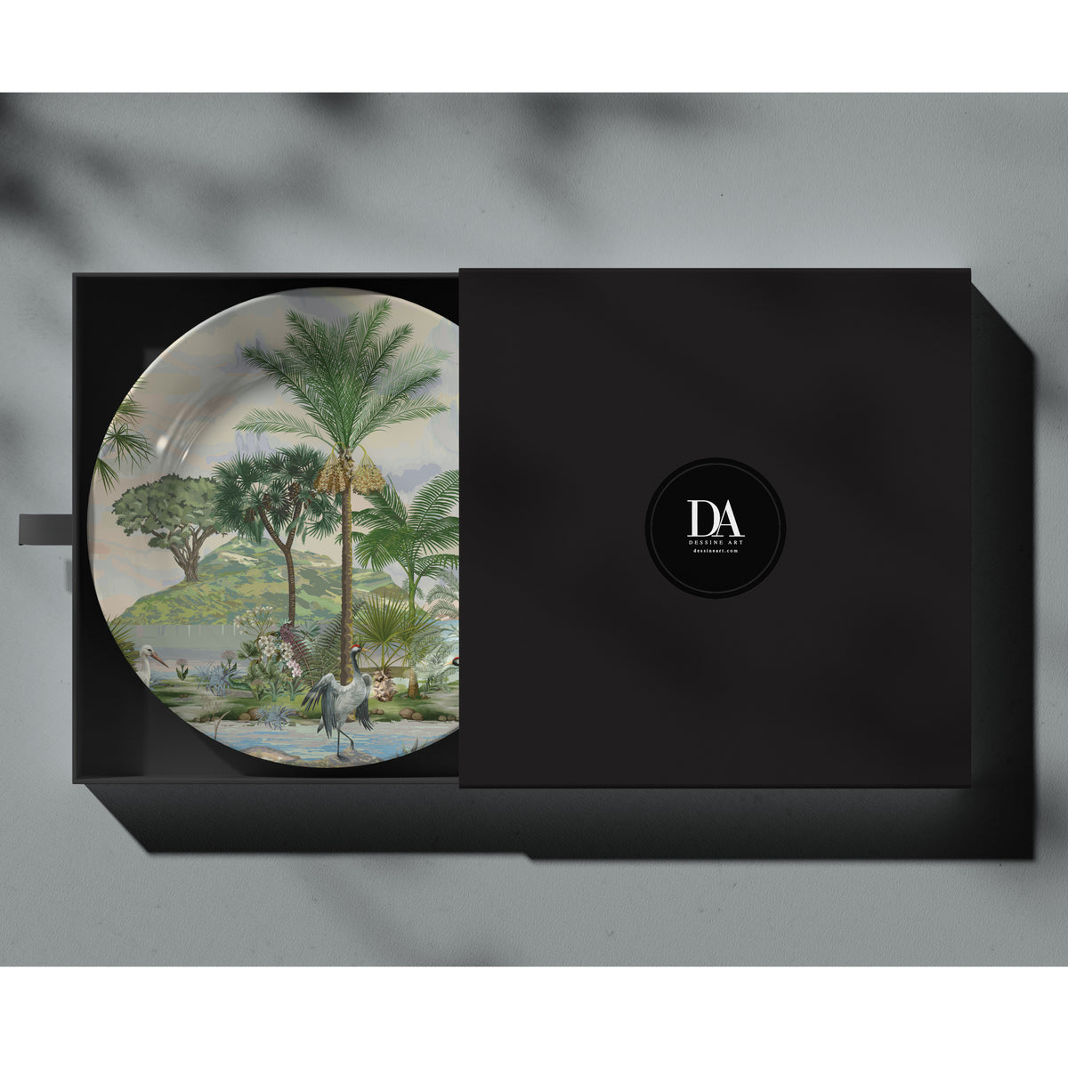 Leafy Oasis, decorative wall plate