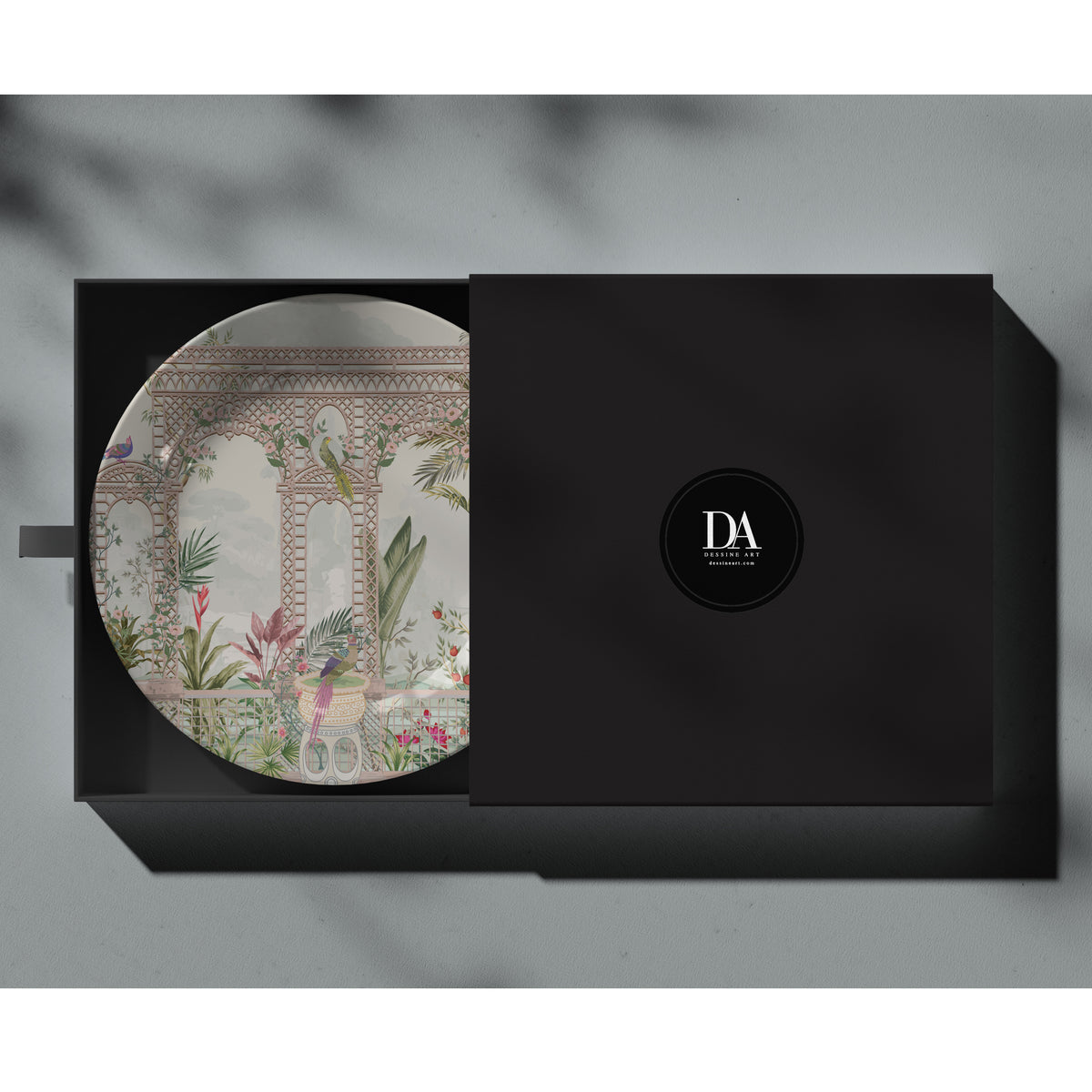 French Style Indian Trellis Garden, decorative wall plate