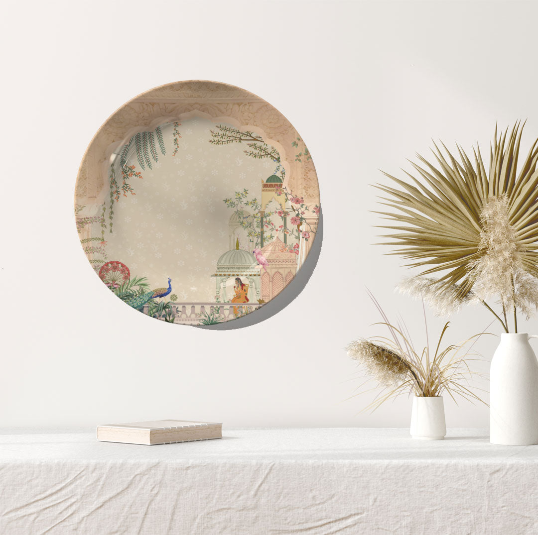 Lady Waiting for Love, decorative wall plate