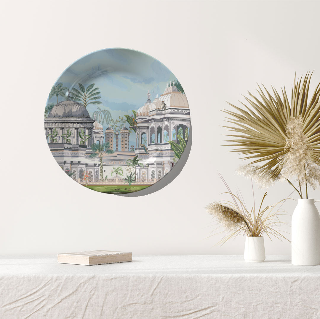 Garden of Regal Fort, decorative wall plate