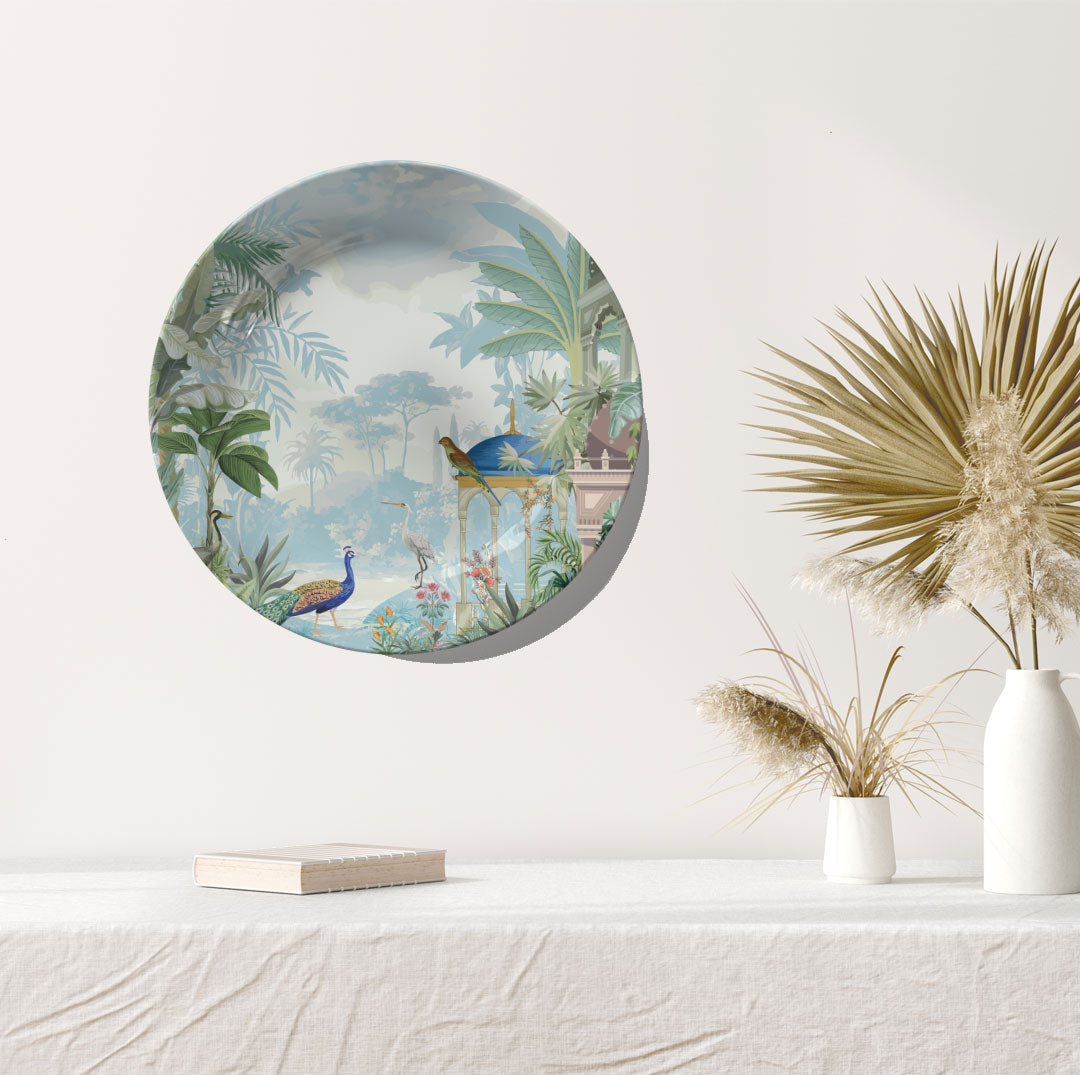 Traditional Mughal Garden II, decorative wall plate