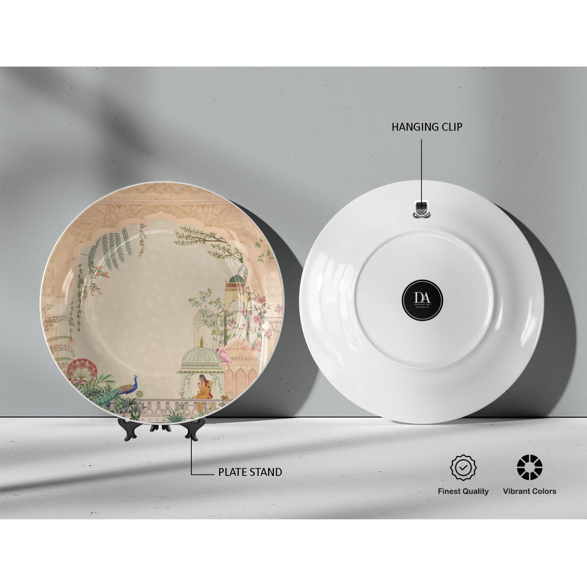 Lady Waiting for Love, decorative wall plate