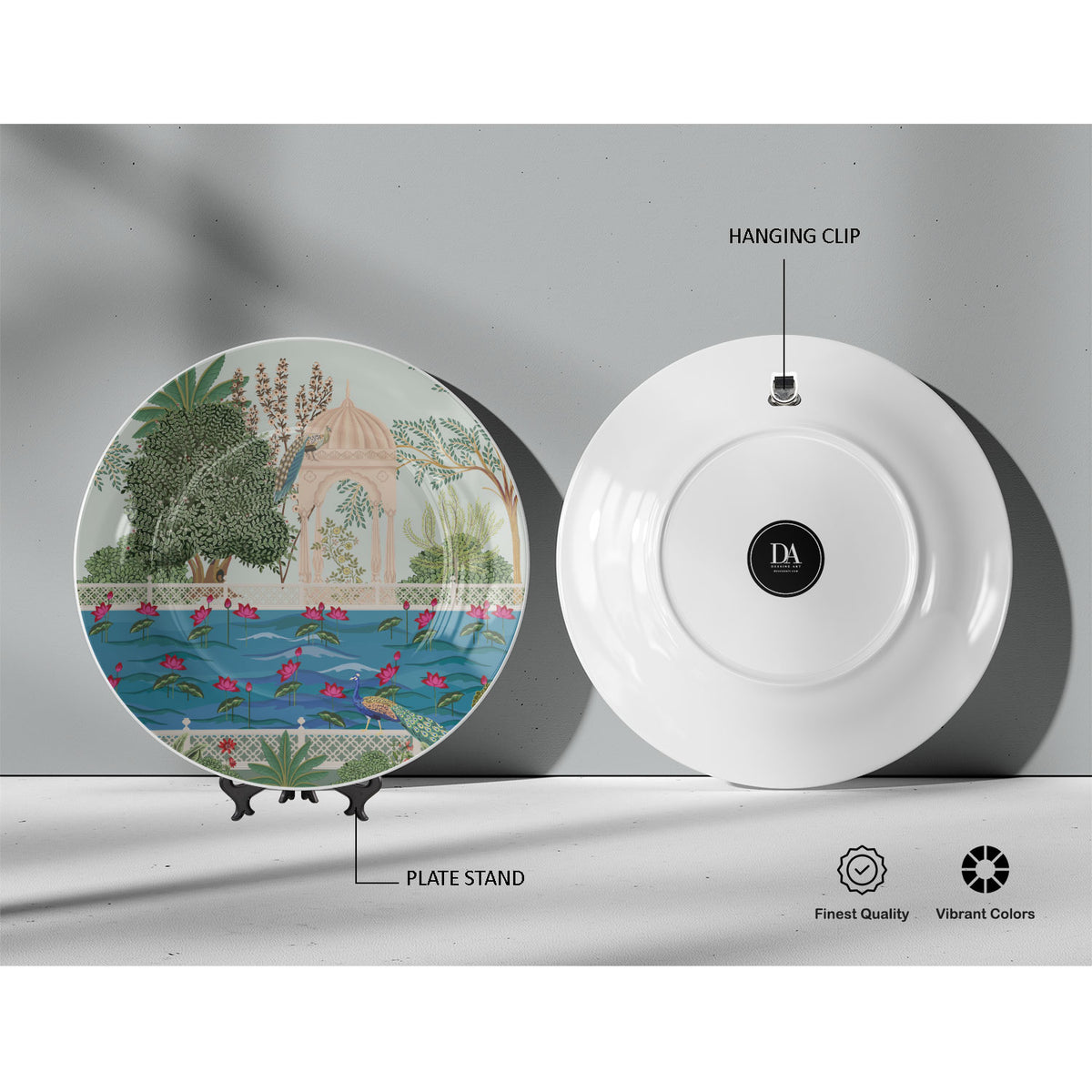 Mughal Paradise Garden, decorative wall plate