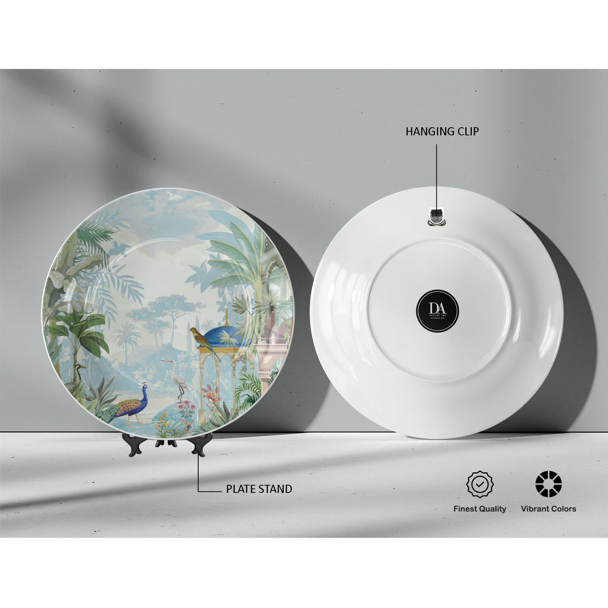 Traditional Mughal Garden II, decorative wall plate