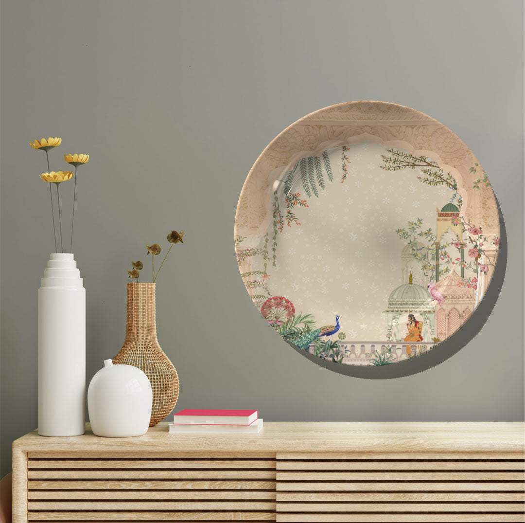 Lady Waiting for Love, decorative wall plate