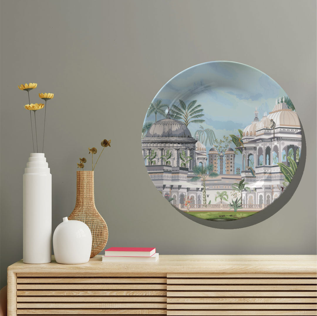 Garden of Regal Fort, decorative wall plate