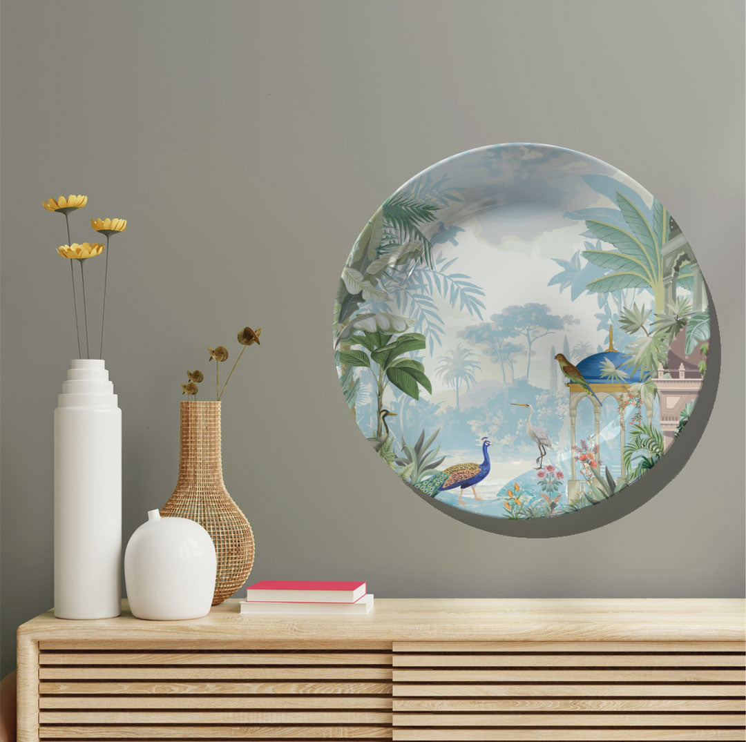 Traditional Mughal Garden II, decorative wall plate