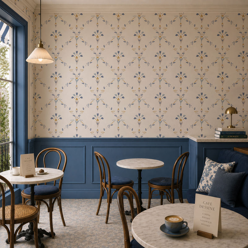 Feuille Wallpaper, European Wallpaper, French Style