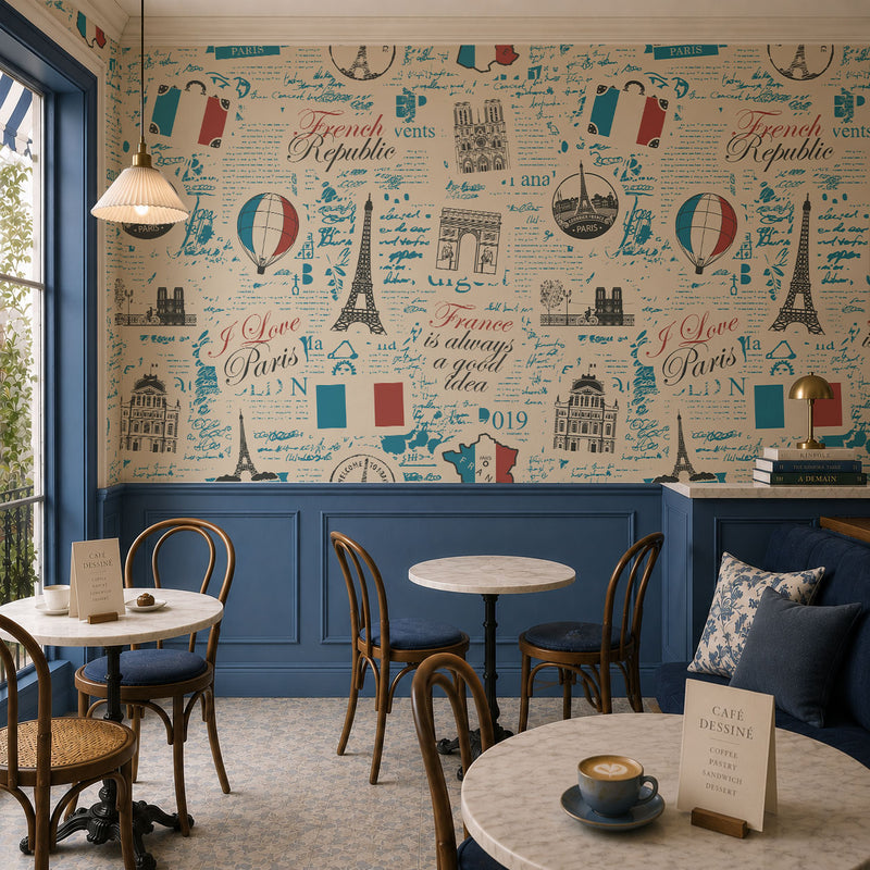 La Poste de Paris Wallpaper, European Wallpaper