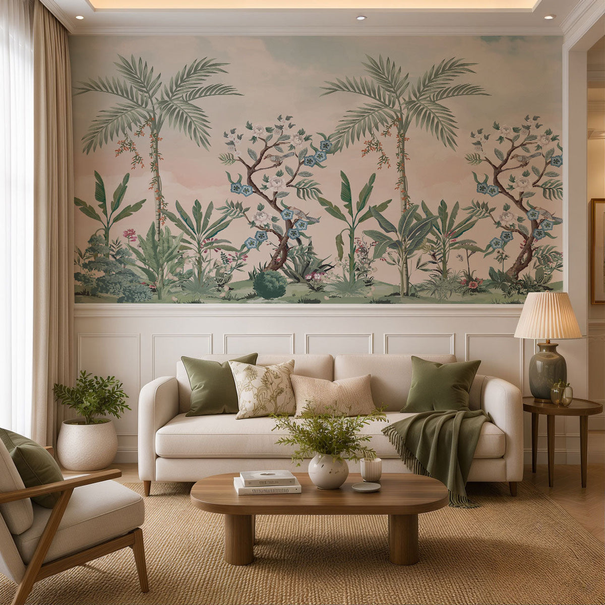 Vanderly Chinoiserie Bird Wallpaper