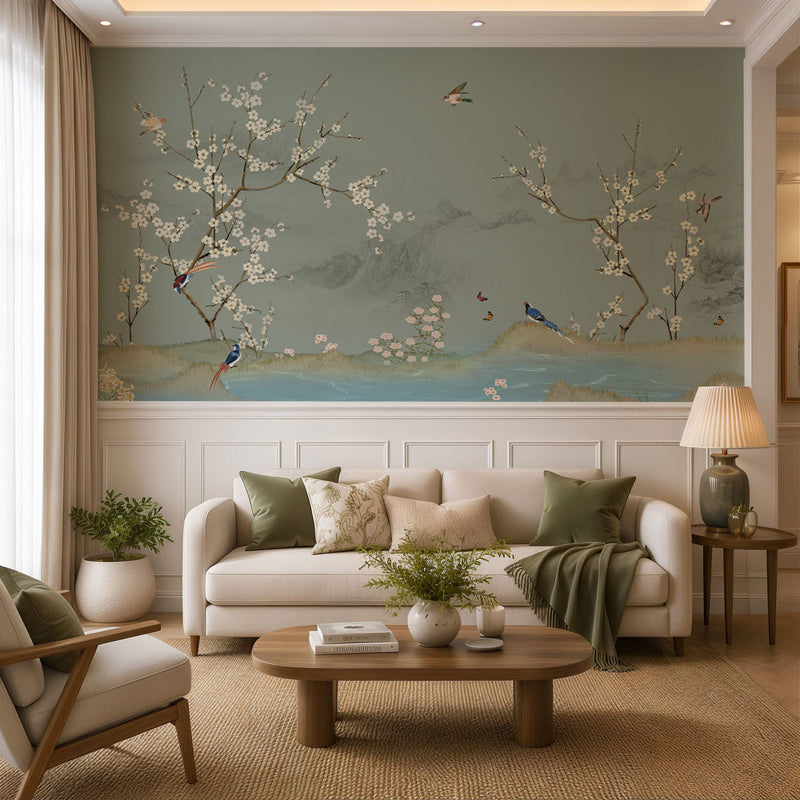 Whitmore Chinoiserie Botanical Wallpaper