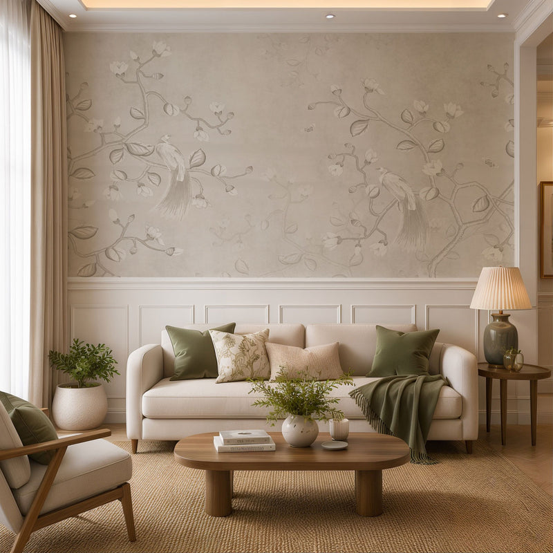 Chinoiserie Blossom Floral Wallpaper
