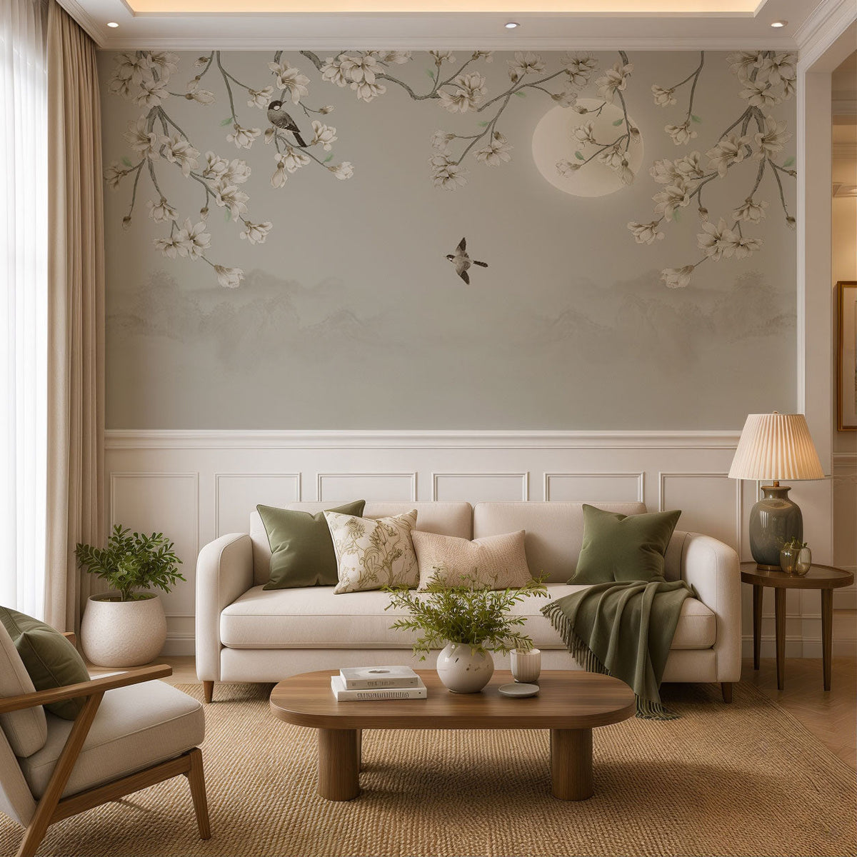 Edenmere Chinoiserie Garden Wallpaper