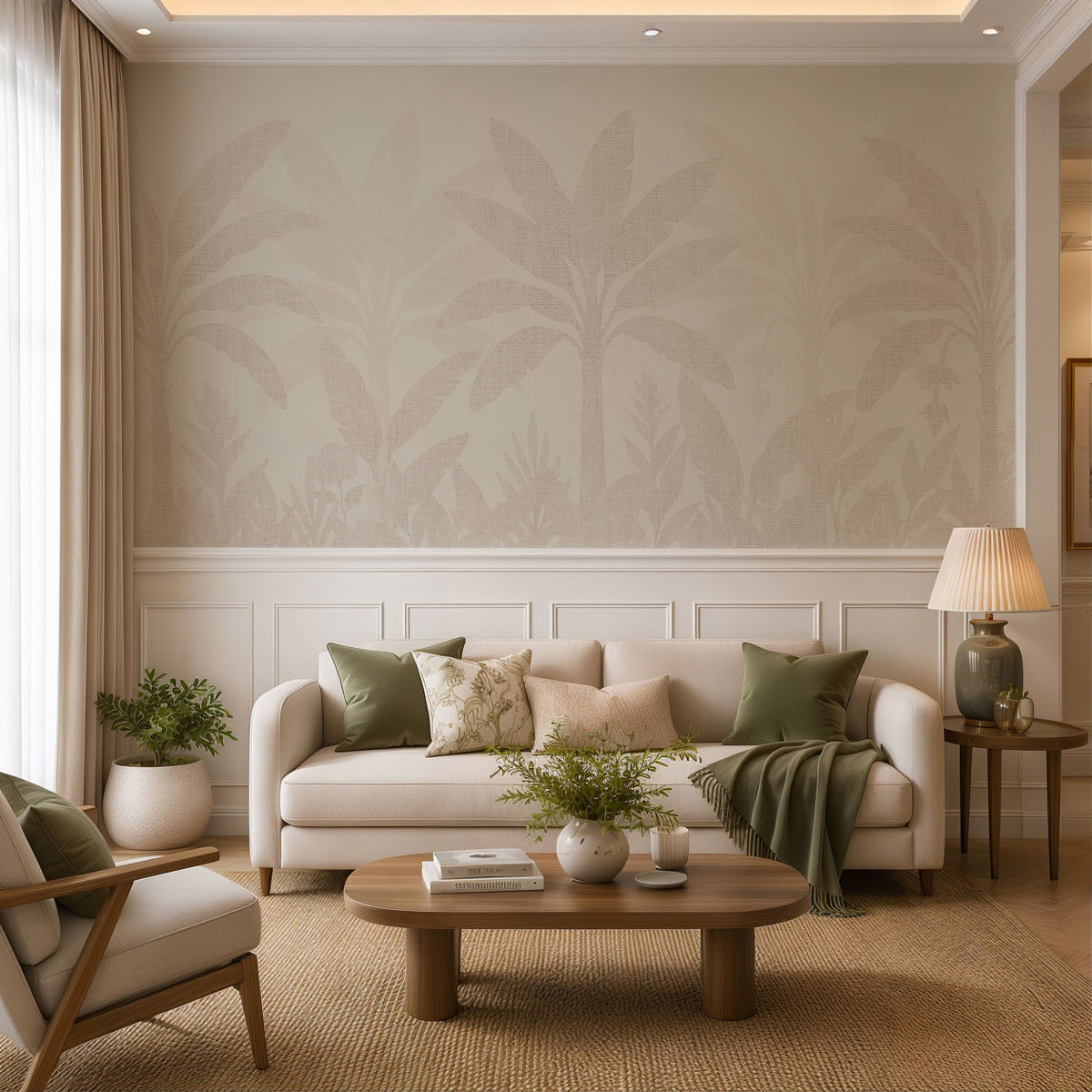 Palm Serenity Botanical Wallpaper