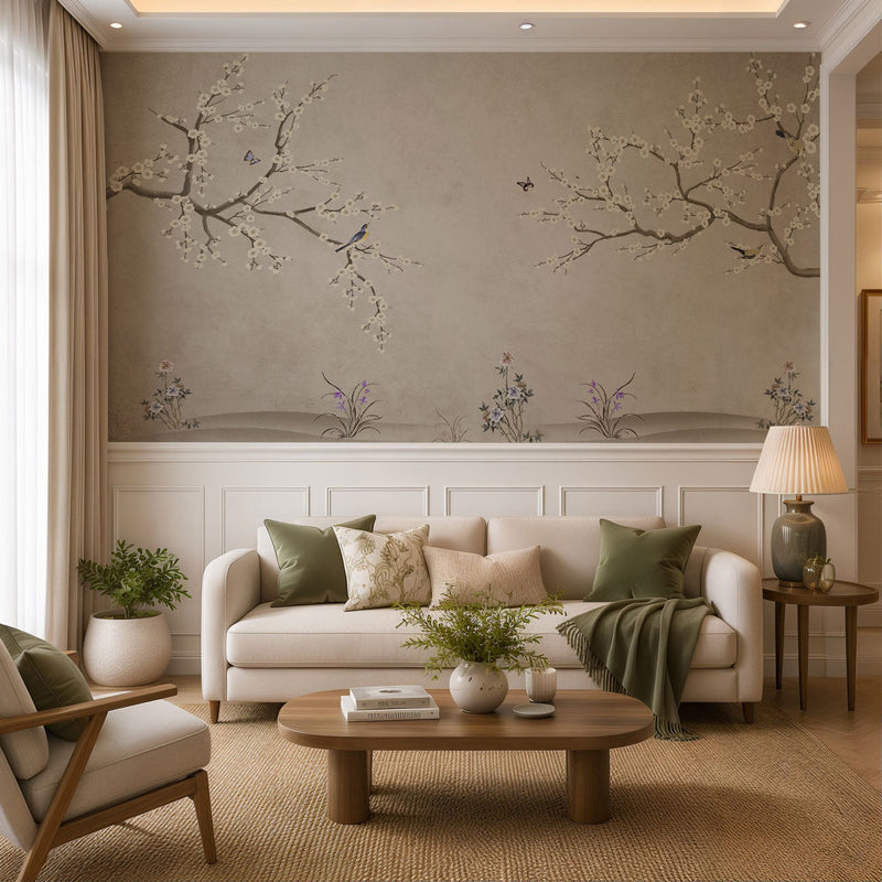 Glenmore Chinoiserie Floral Wallpaper