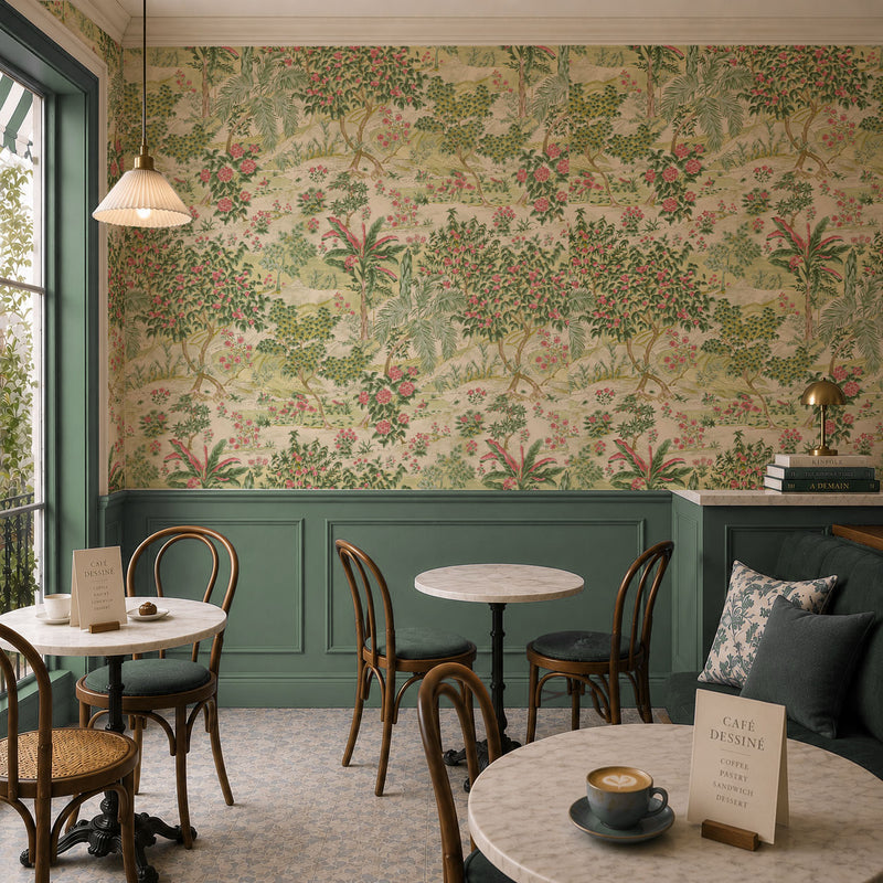 Le Jardin Wallpaper, European Wallpaper, French Style