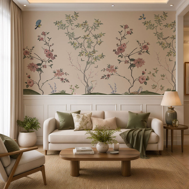 Ashmere Vintage Chinoiserie Wallpaper
